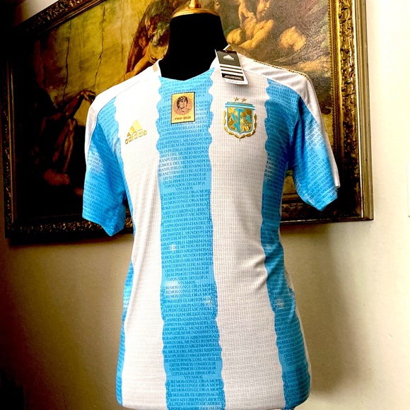 Adidas Argentina Rare Messi Maradona Timeless World Cup Jersey 🏆⚽️🇦🇷 - Picture 3 of 10